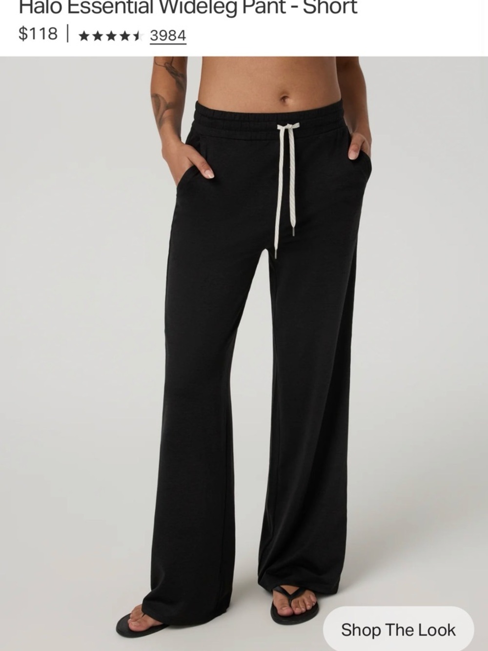 Vuori Halo Essential Wideleg Pant, medium short
